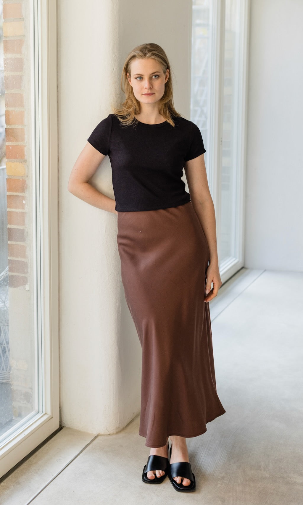 Cropped Rib Top - abricot coco