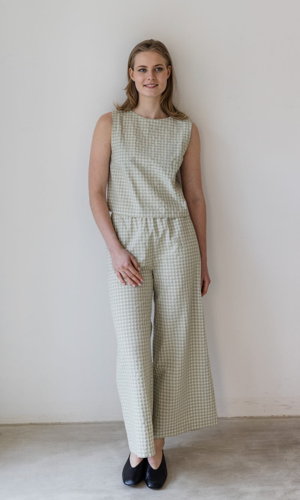 Top mit Knöpfen Jeanne - abricot coco