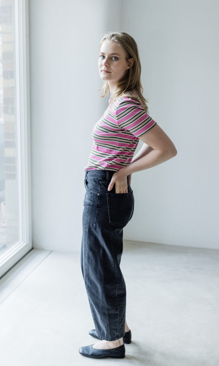 Gestreiftes Kurzarm Stillshirt Vivian