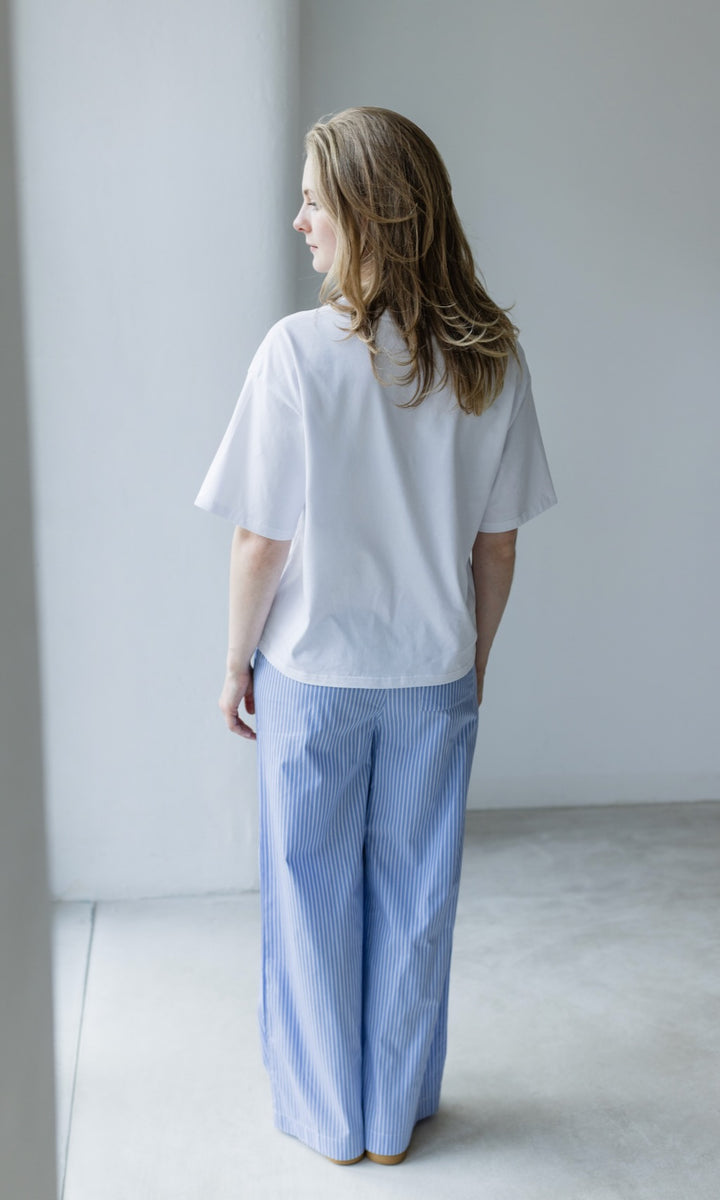 Oversized T-Shirt in Weiß - abricot coco