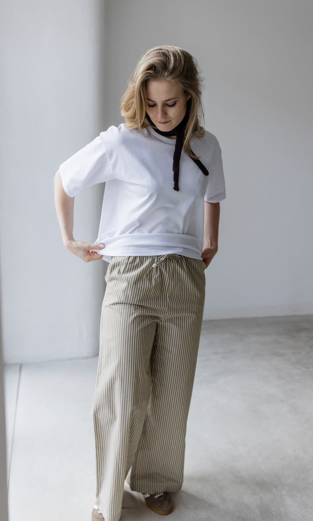 Oversized T-Shirt in Weiß - abricot coco