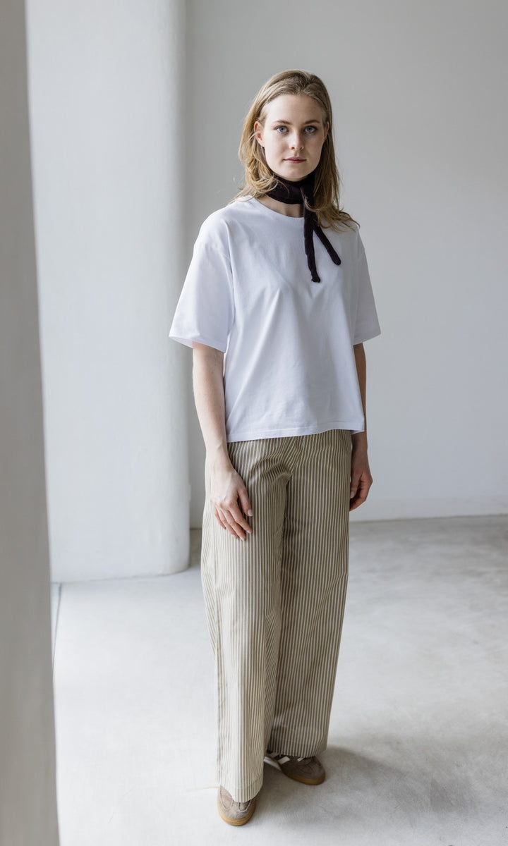 Oversized T-Shirt in Weiß - abricot coco