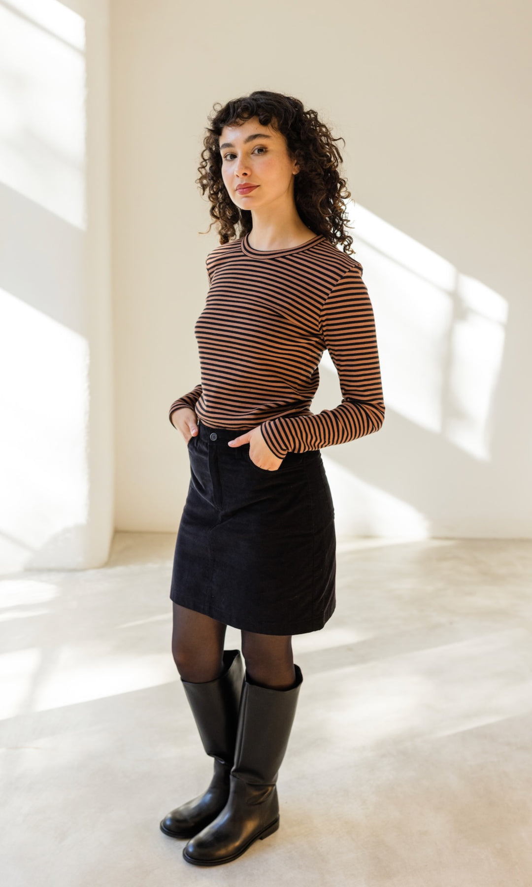 Gestreiftes Langarmshirt Zoé