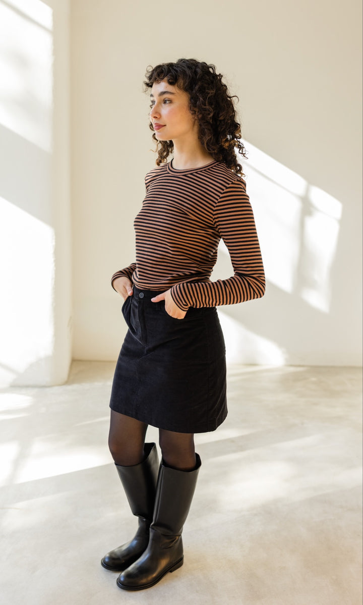 Gestreiftes Langarmshirt Zoé