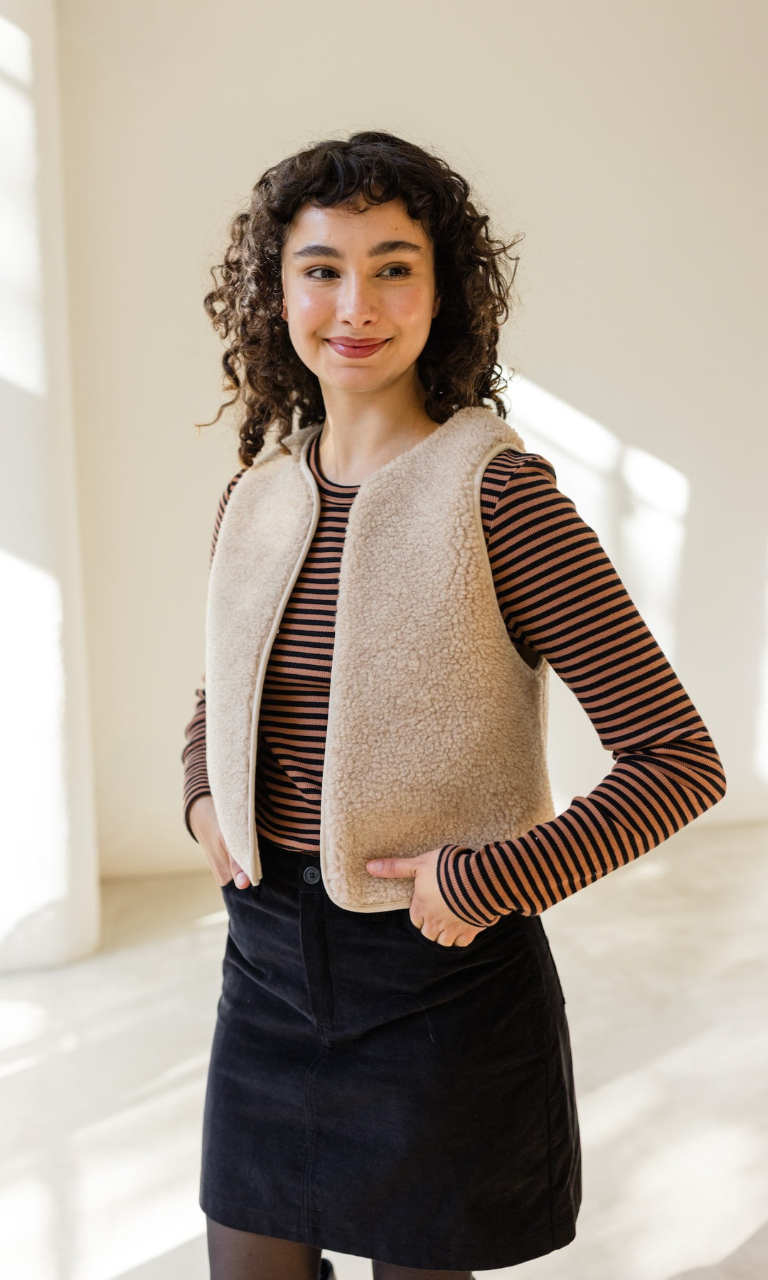 Gestreiftes Langarmshirt Zoé