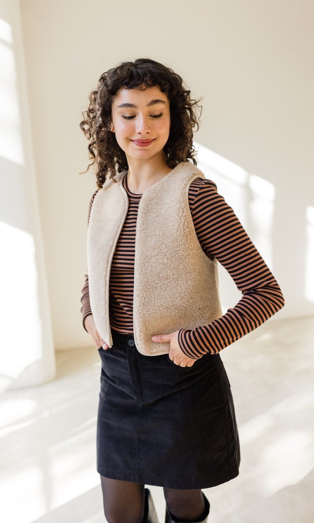 Gestreiftes Langarmshirt Zoé