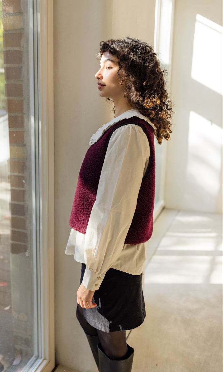 Minirock aus Cord in Schwarz