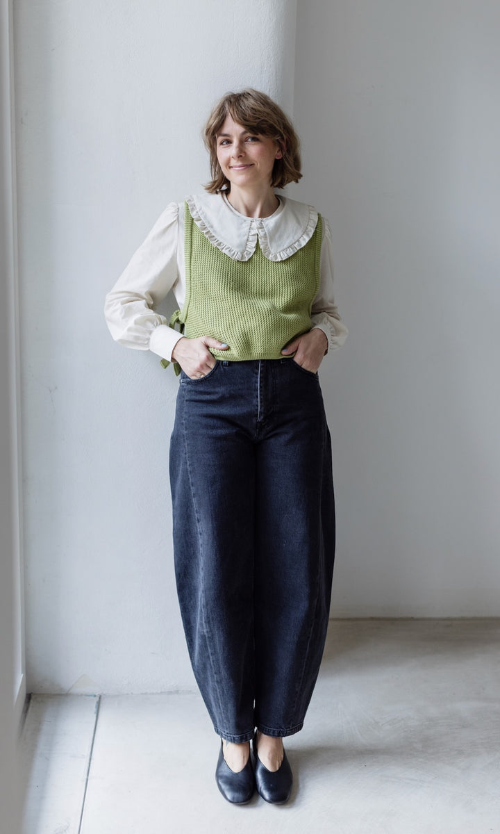 Pullunder mit seitlichem Bindedetail