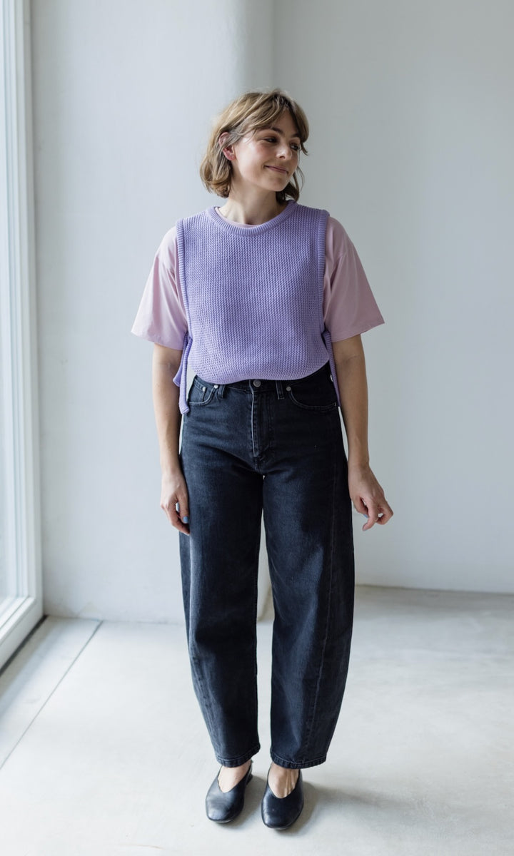 Pullunder mit seitlichem Bindedetail - abricot coco