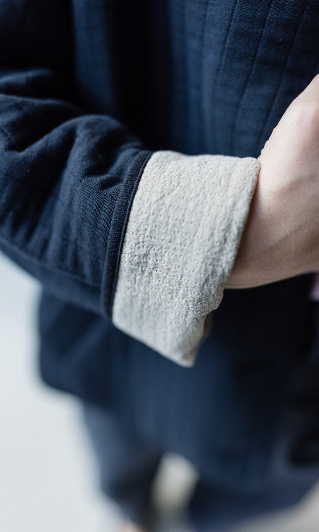 Leichte Oversized Steppjacke Yumiko aus Bio Baumwolle