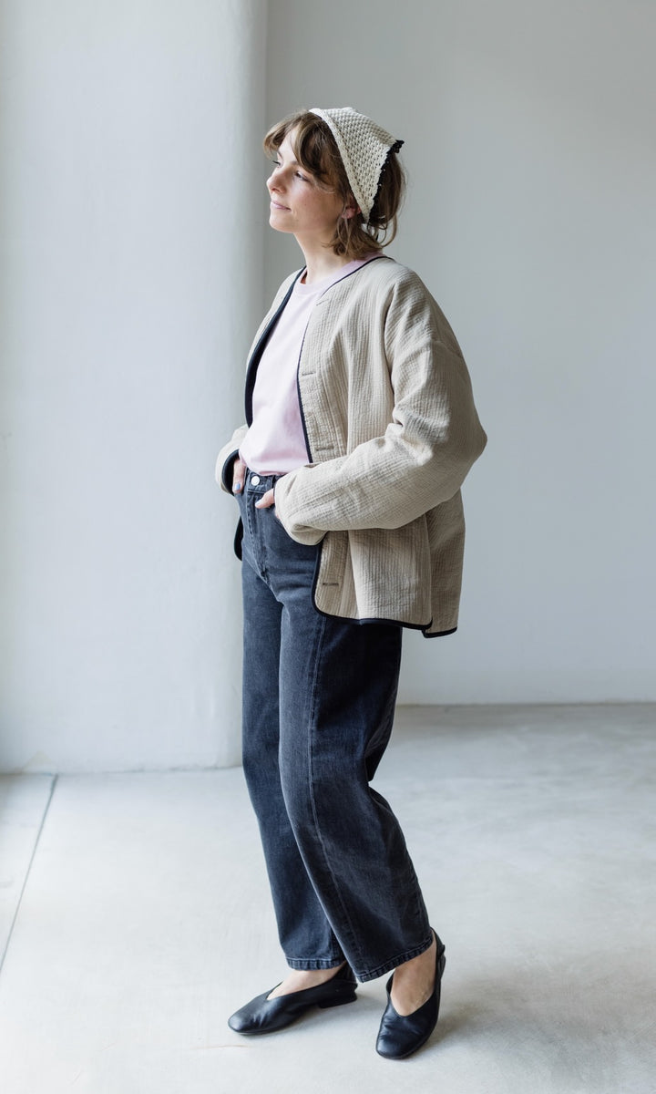 Leichte Oversized Steppjacke Yumiko aus Bio Baumwolle