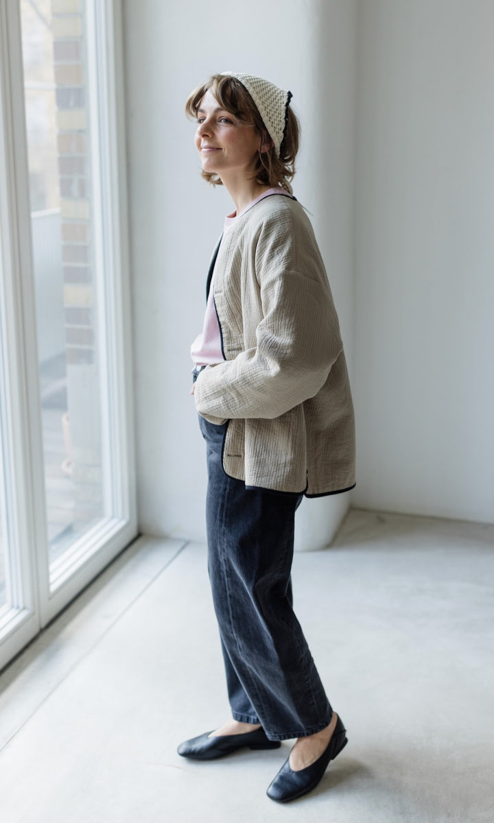 Leichte Oversized Steppjacke Yumiko aus Bio Baumwolle