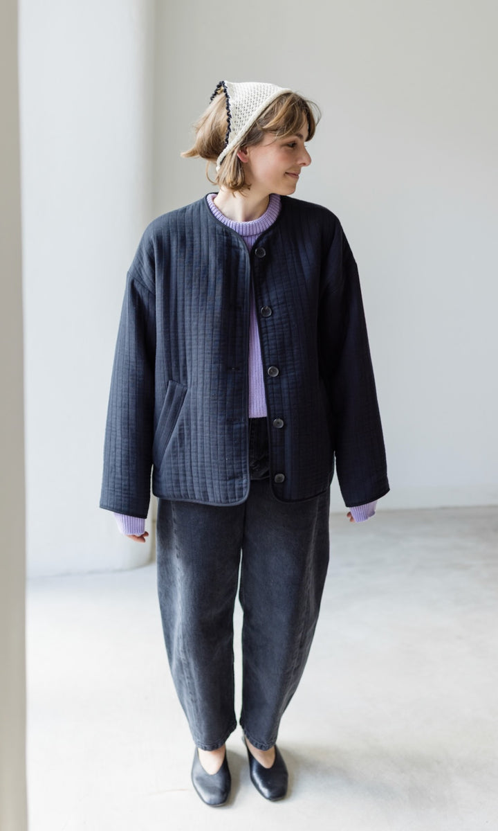 Leichte Oversized Steppjacke Yumiko aus Bio Baumwolle