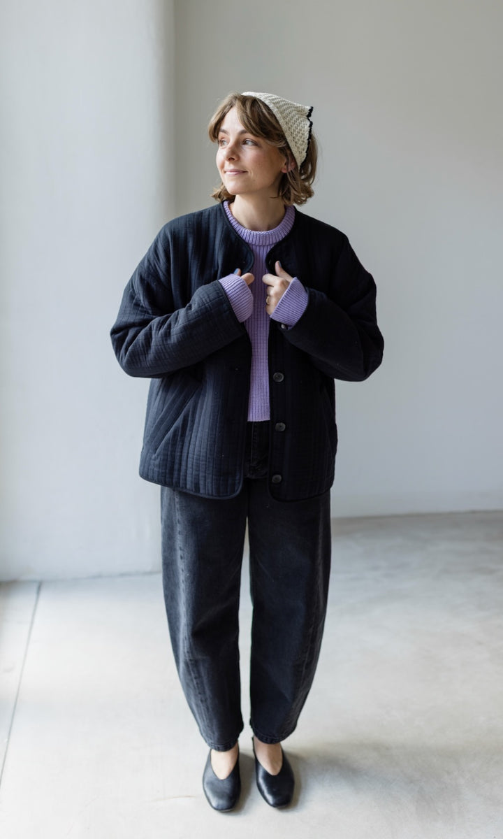 Leichte Oversized Steppjacke Yumiko aus Bio Baumwolle