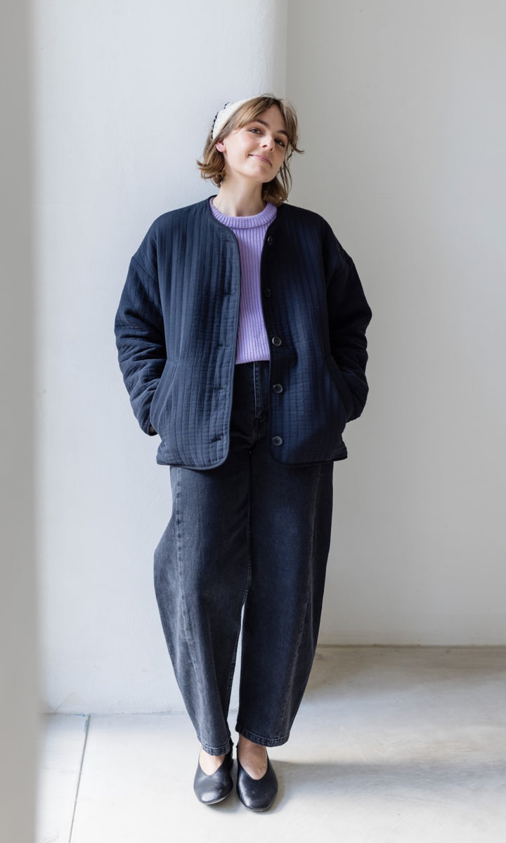 Leichte Oversized Steppjacke Yumiko aus Bio Baumwolle