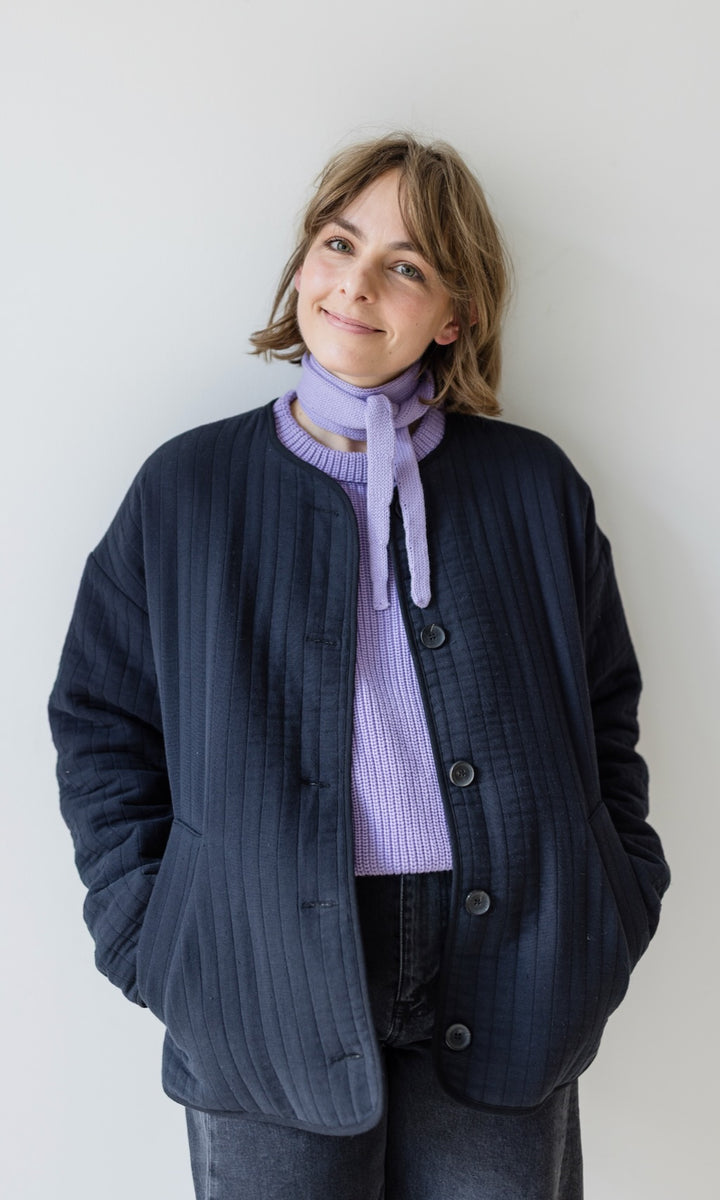 Leichte Oversized Steppjacke Yumiko aus Bio Baumwolle