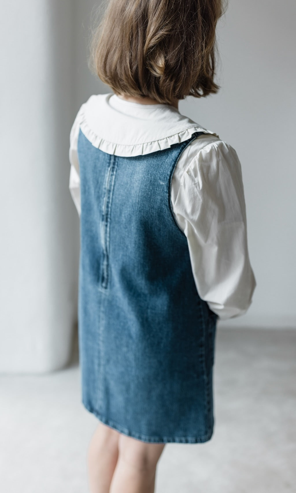 Kurzes Jeanskleid Audrey - abricot coco
