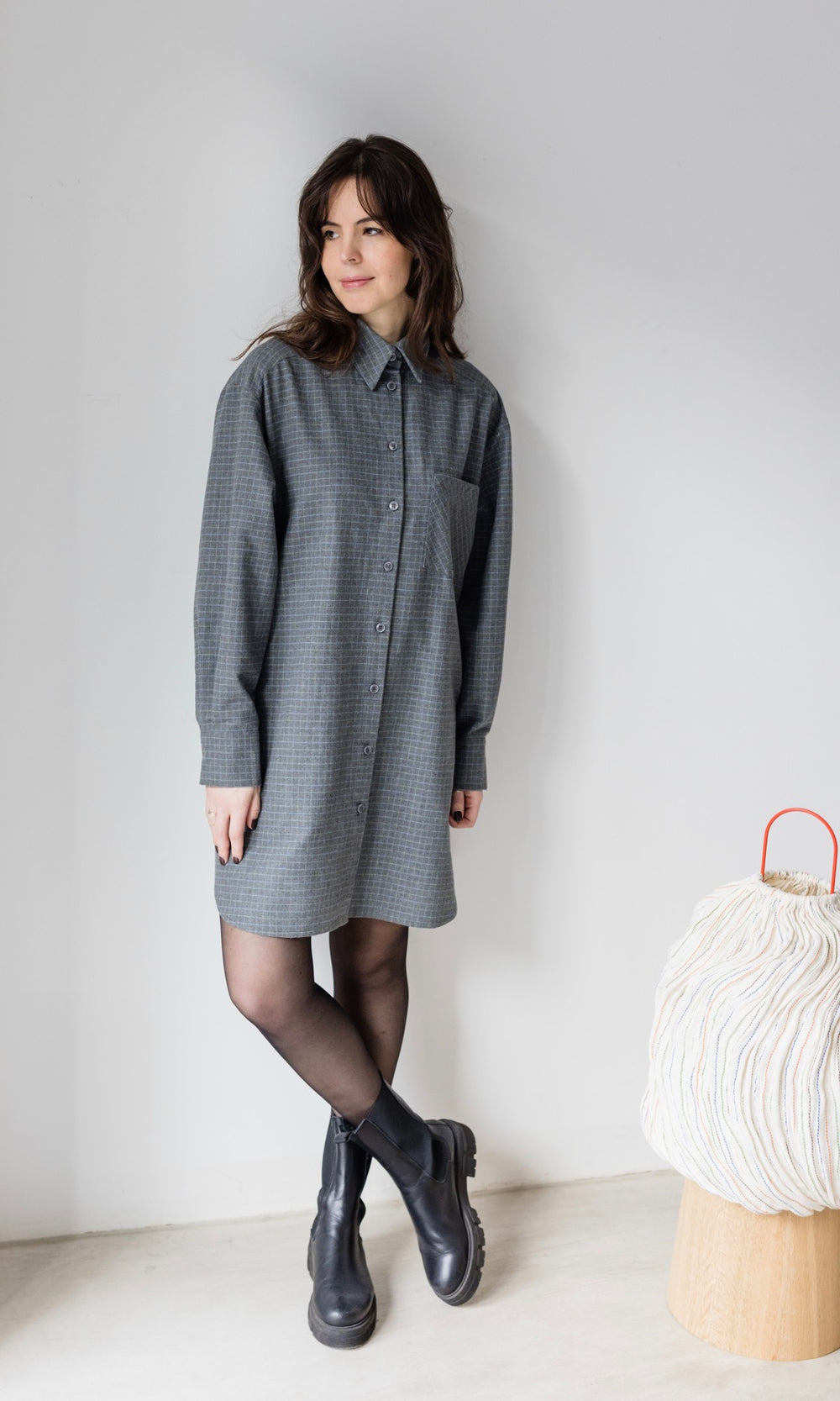 Karo Hemdkleid - abricot coco