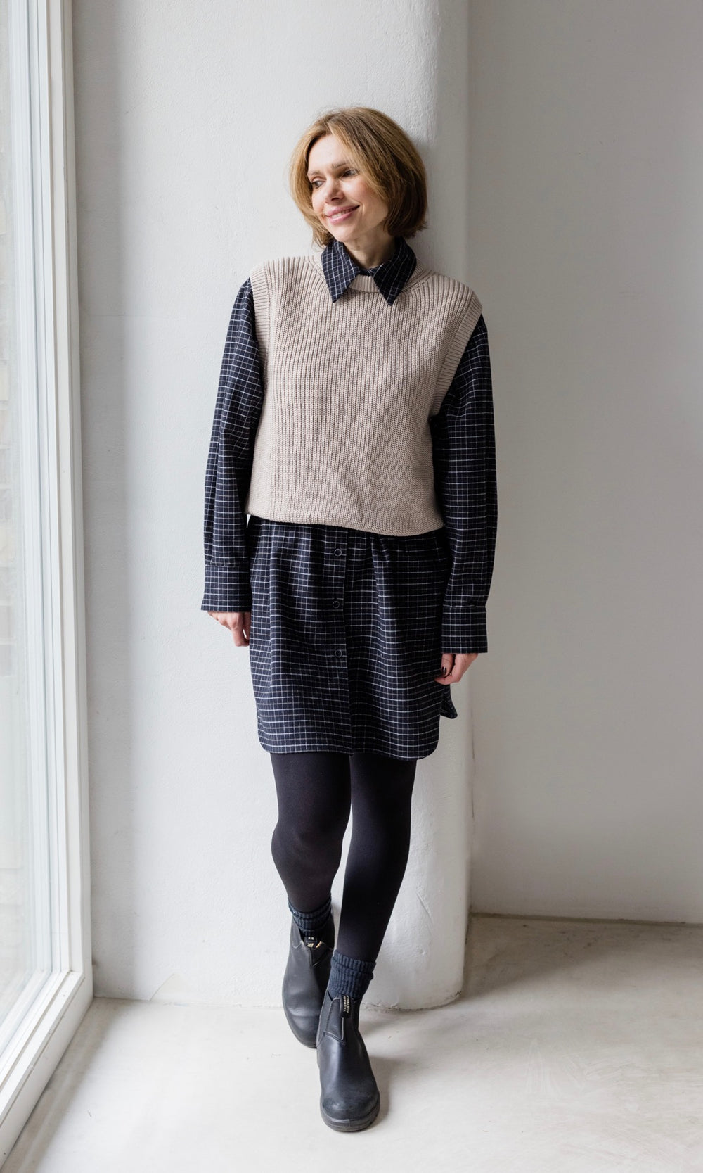 Winter Strickpullunder - abricot coco