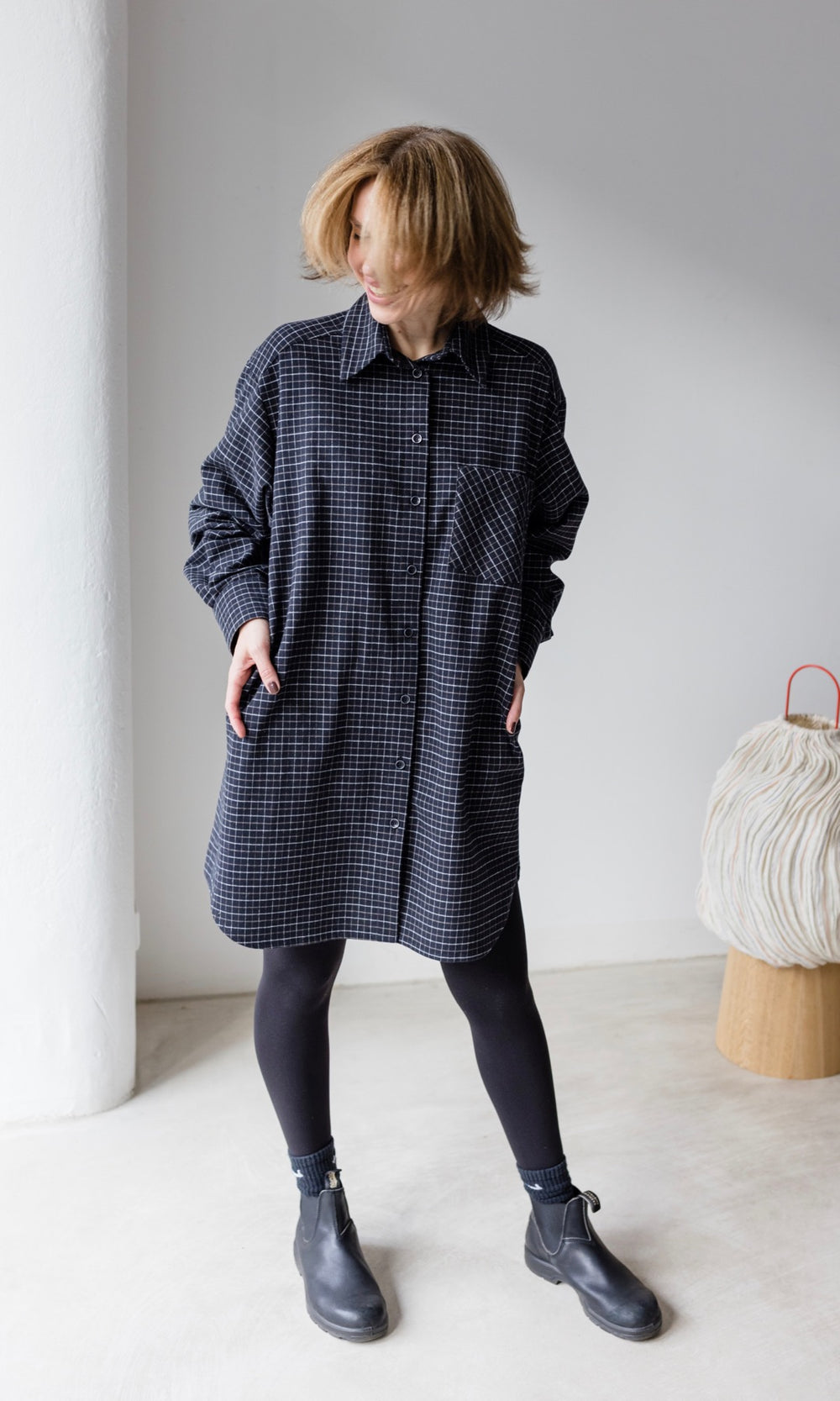 Karo Hemdkleid - abricot coco