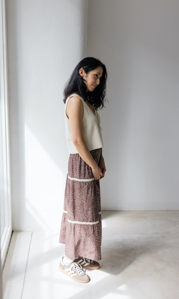 Maxirock Annika mit Spitze & Taschen