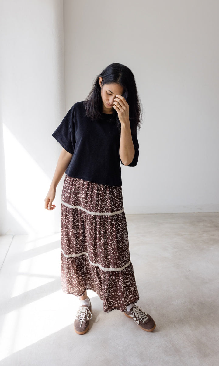 Cropped T-Shirt - abricot coco