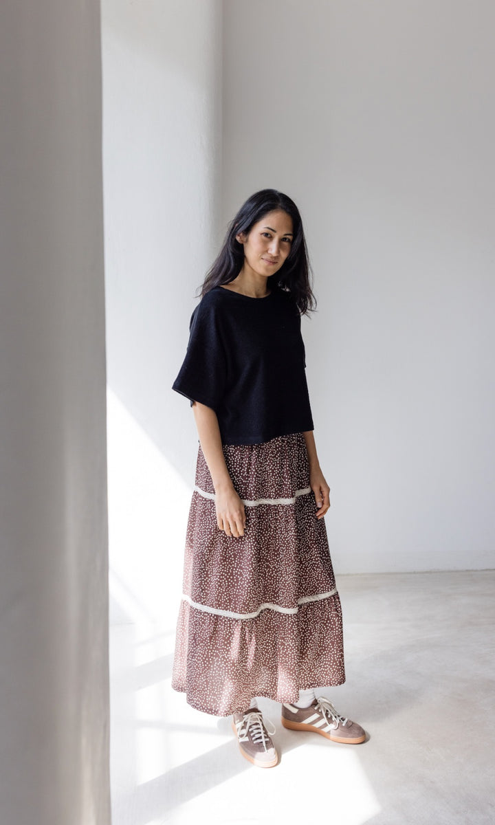 Cropped T-Shirt - abricot coco