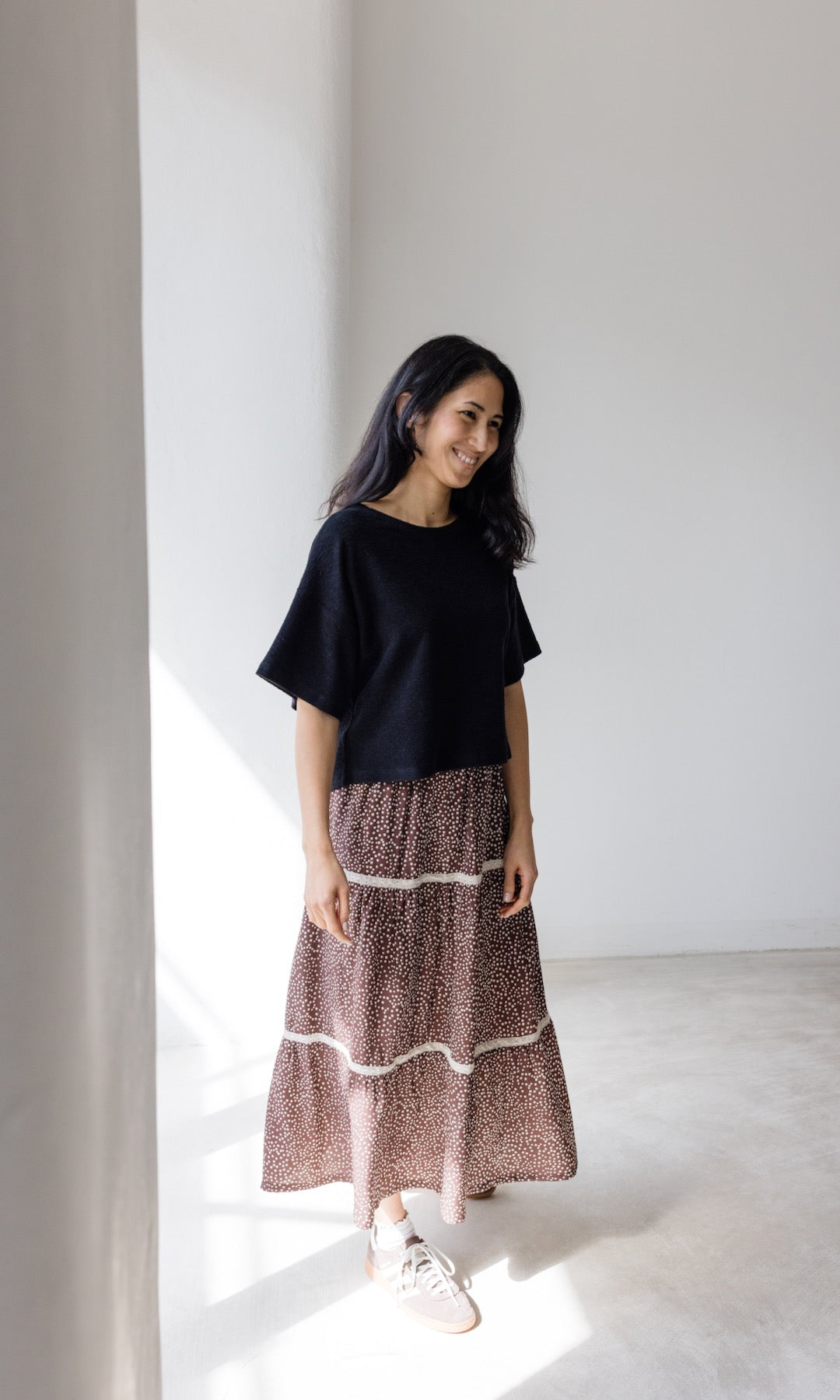 Cropped T-Shirt - abricot coco
