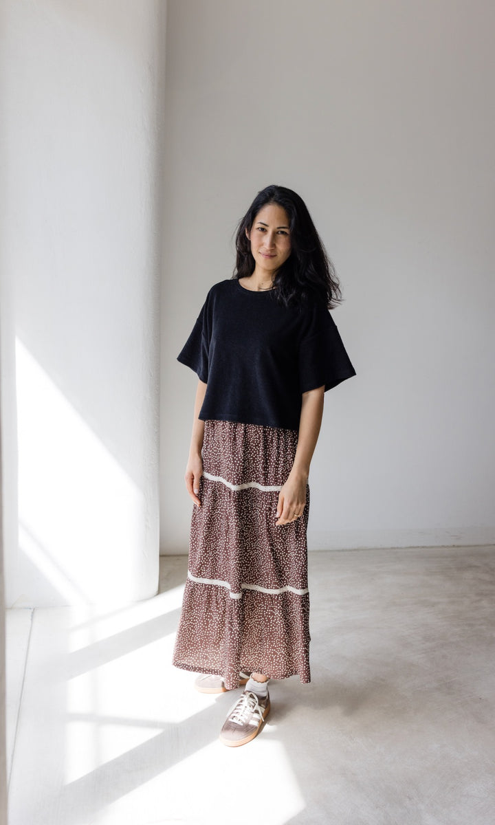 Cropped T-Shirt - abricot coco