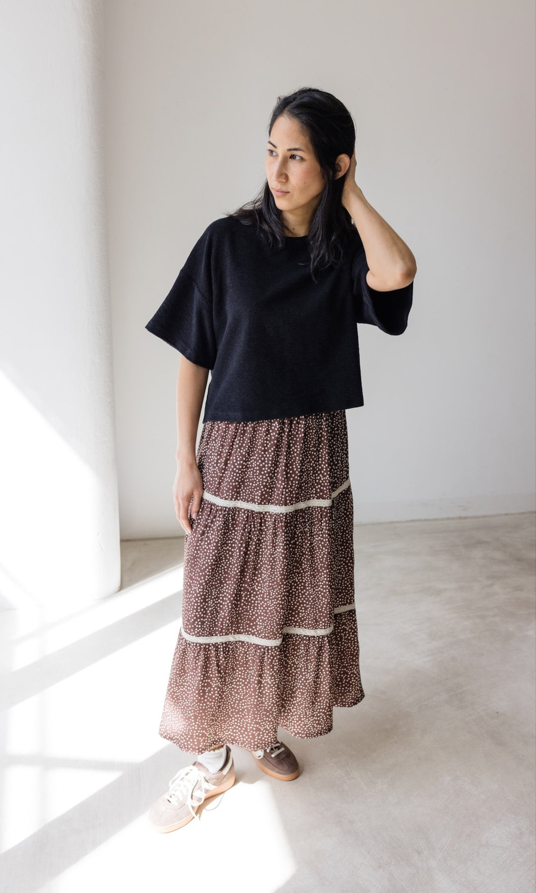 Cropped T-Shirt - abricot coco
