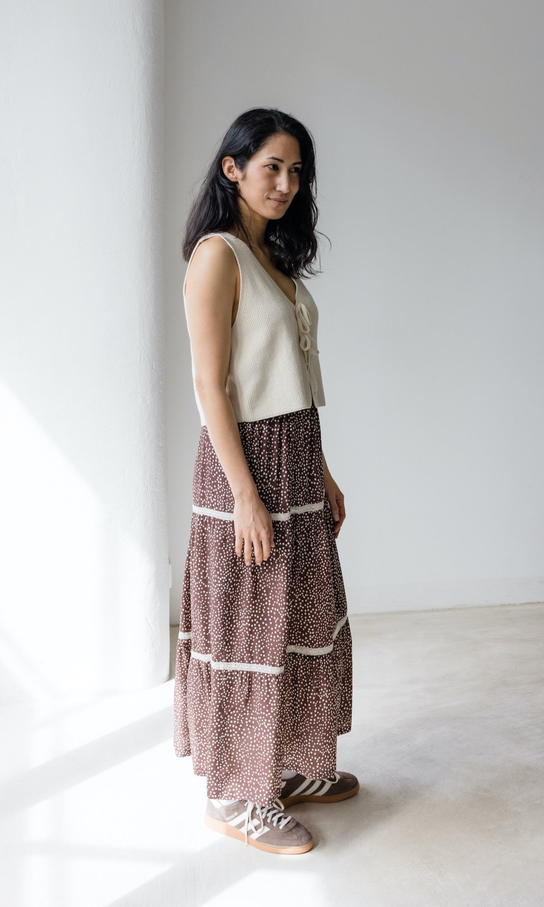 Maxirock Annika mit Spitze & Taschen