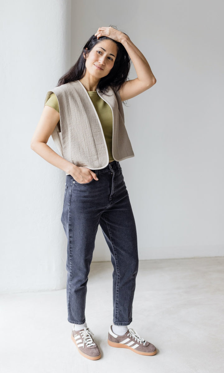 Steppweste Yumiko Cashew