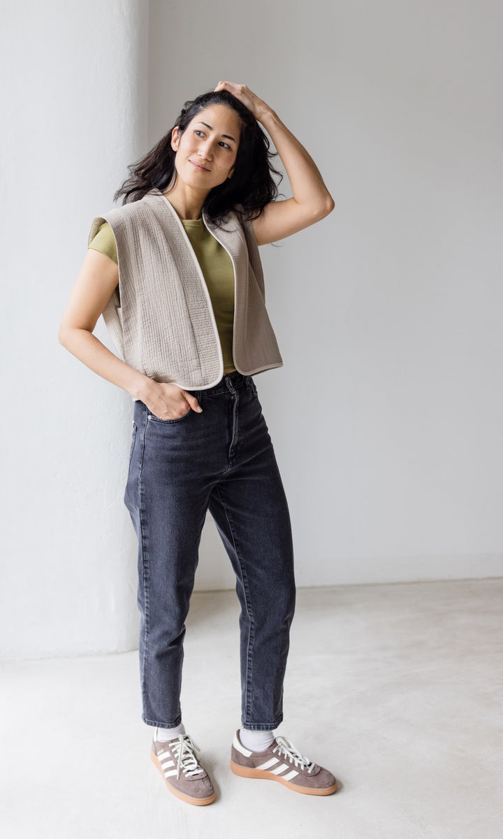 Steppweste Yumiko Cashew