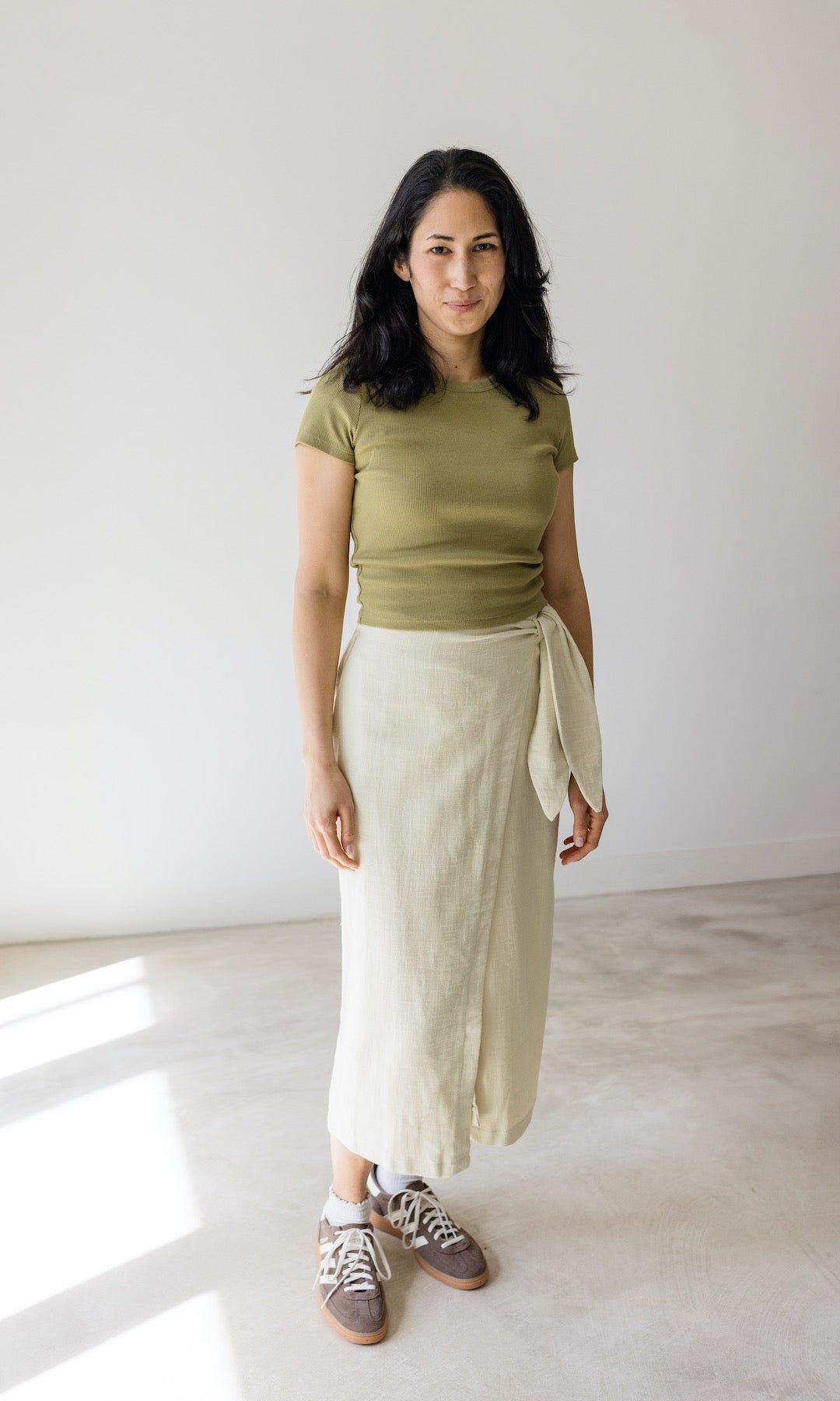 Cropped Rib Top - abricot coco