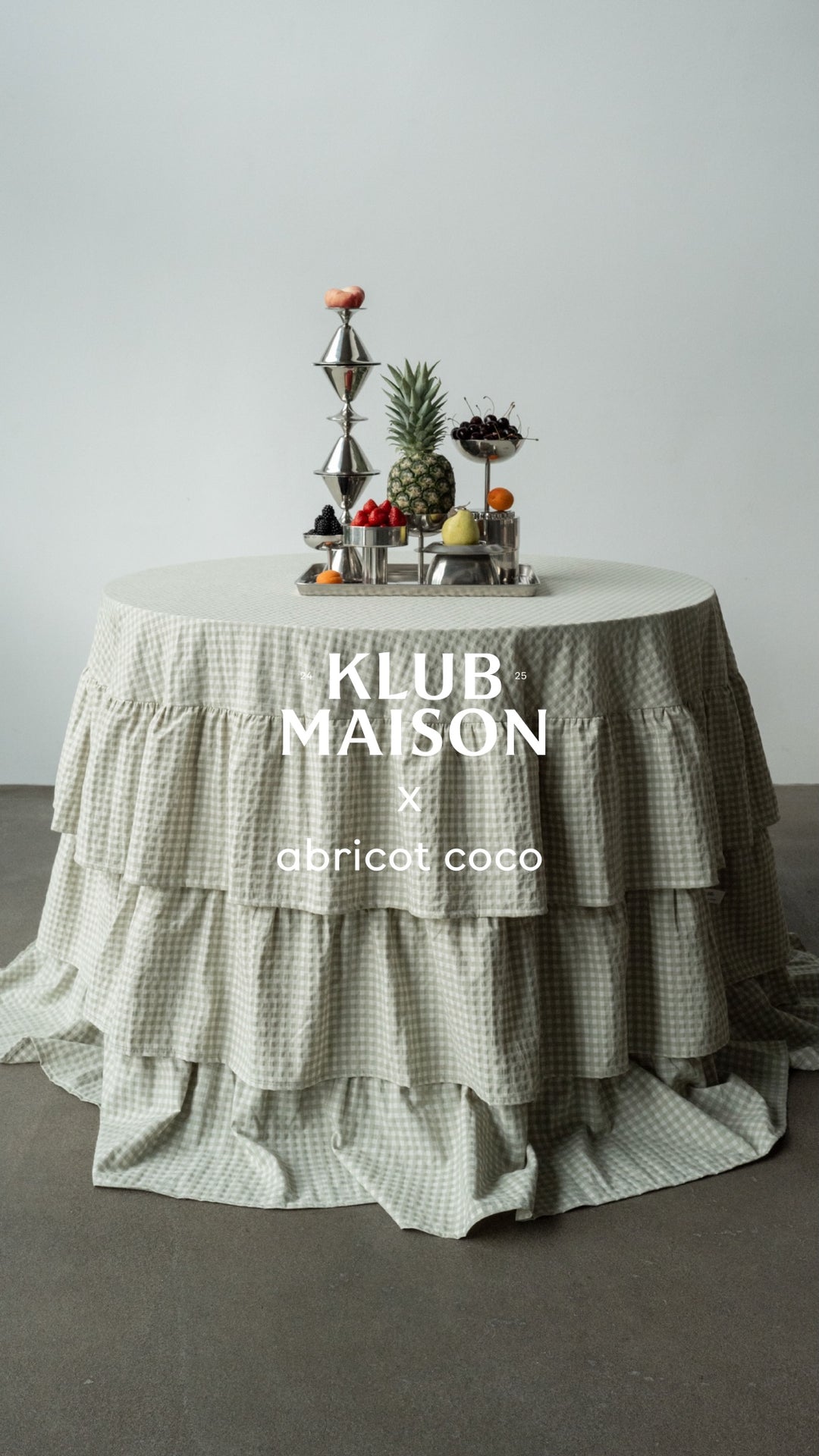 KLUB MAISON x abricot coco – Karo Tischdecke