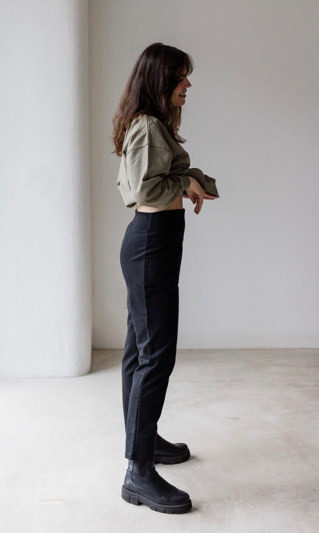 Mom Umstandshose Schwarz