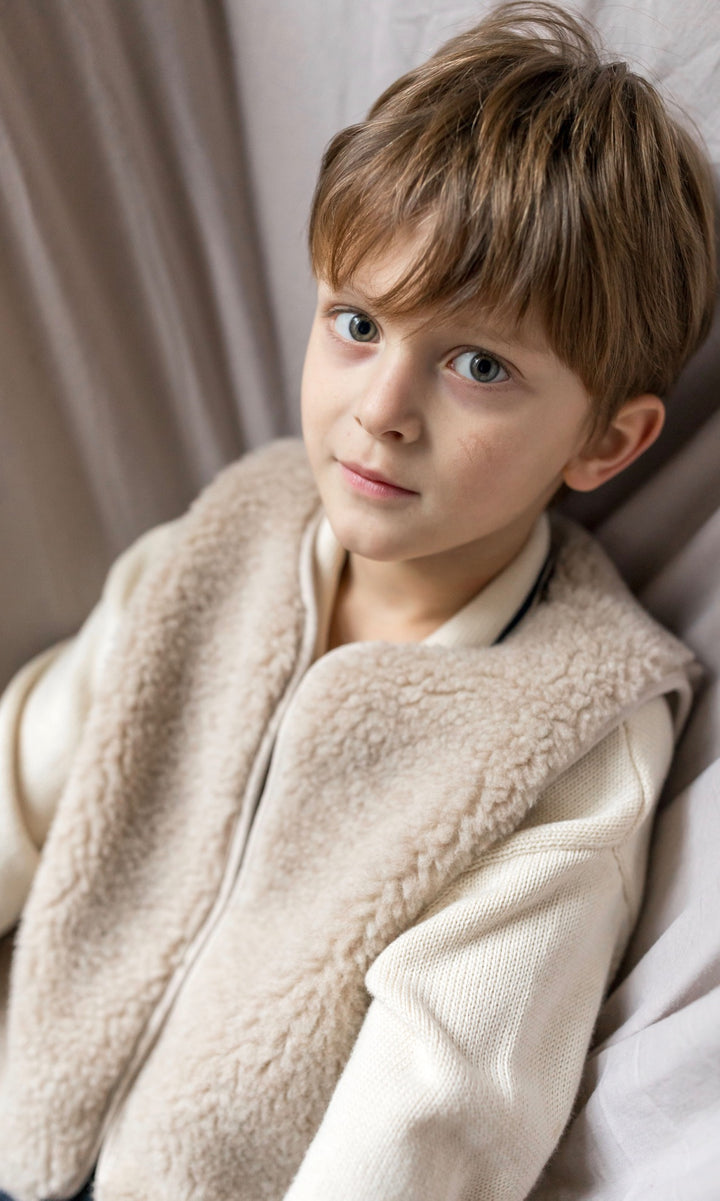 Kinderweste aus Schafwolle (1-8 Jahre)
