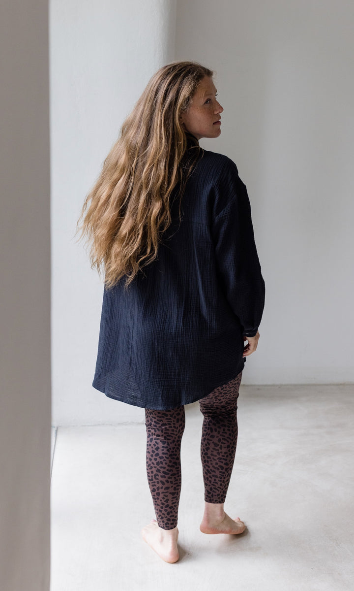 Oversized Musselin Hemd