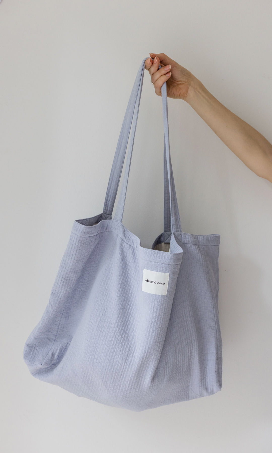 Gesteppte Mom Bag - abricot coco