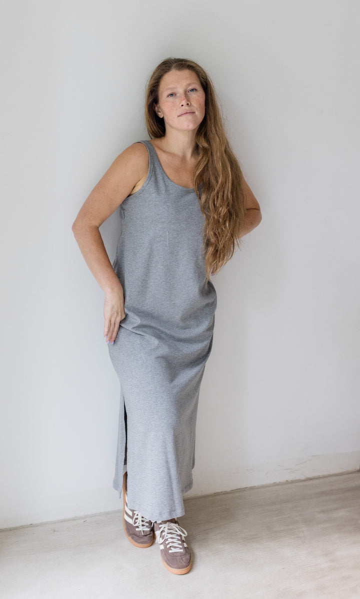 Jersey Trägerkleid mit seitlicher Stillfunktion
