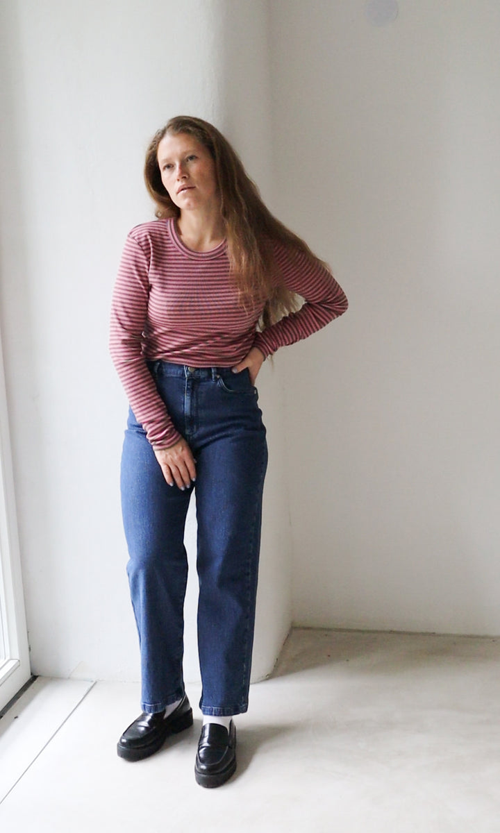 Gestreiftes Langarmshirt Zoé