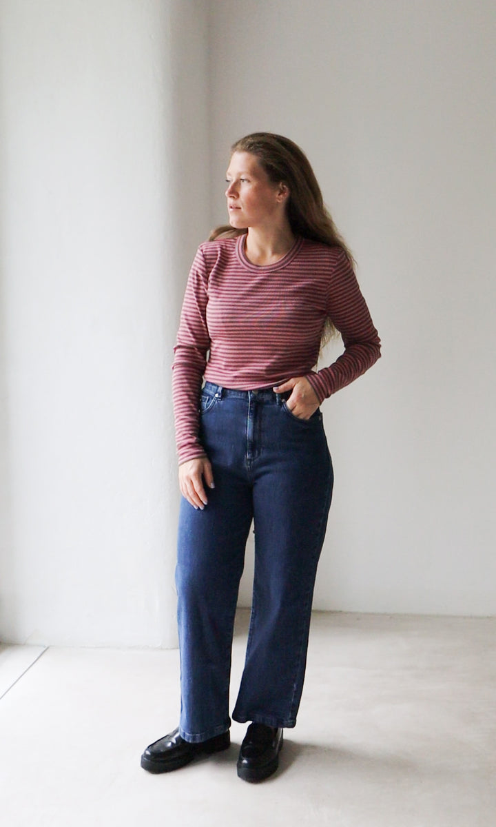 Gestreiftes Langarmshirt Zoé