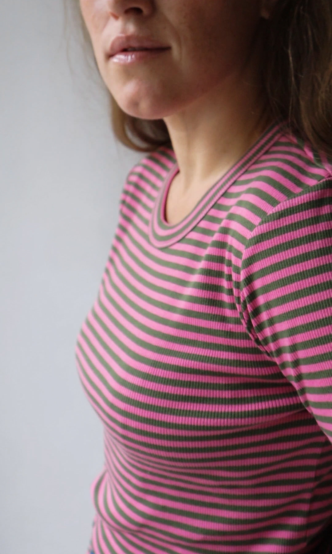 Gestreiftes Langarmshirt Zoé