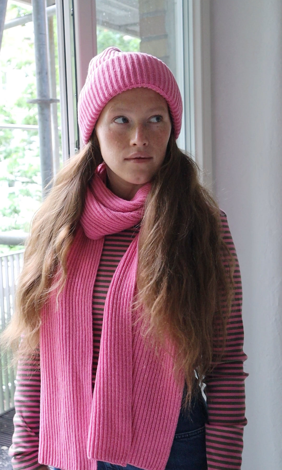 Strickmütze aus Baumwolle