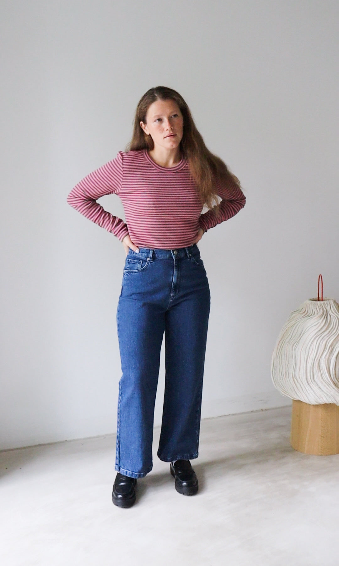 Gestreiftes Langarmshirt Zoé