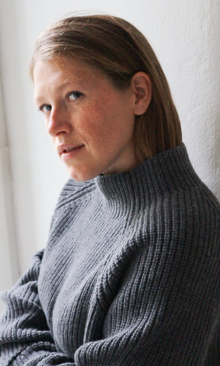 Oversized Jumper (Merinowolle-Kaschmir) in Grau