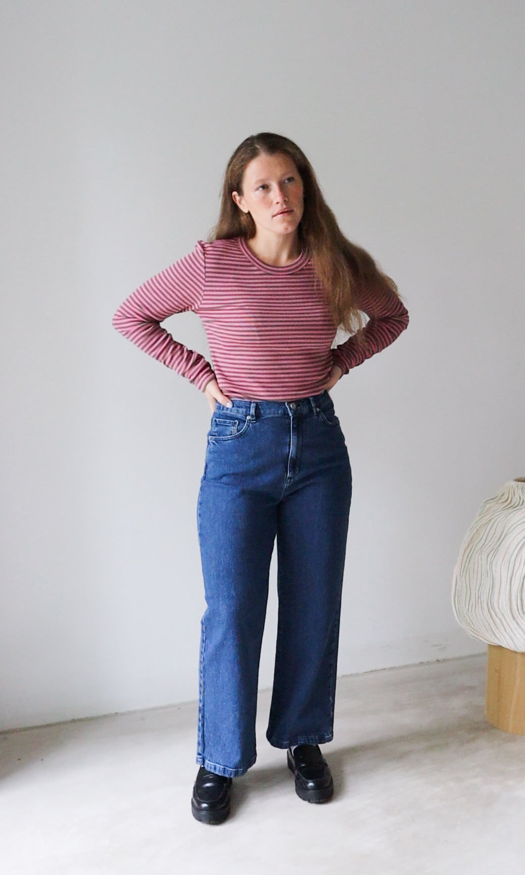 Gestreiftes Langarmshirt Zoé