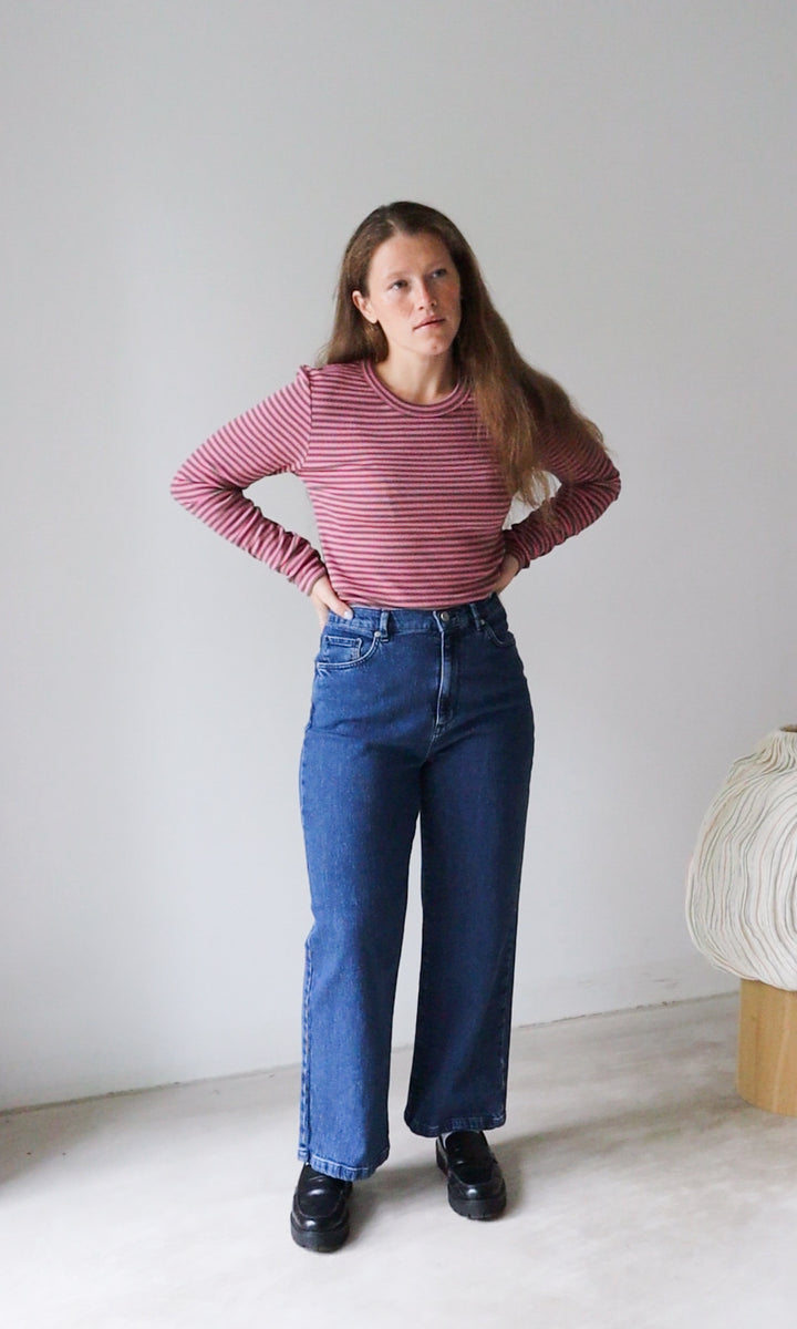 Gestreiftes Langarmshirt Zoé