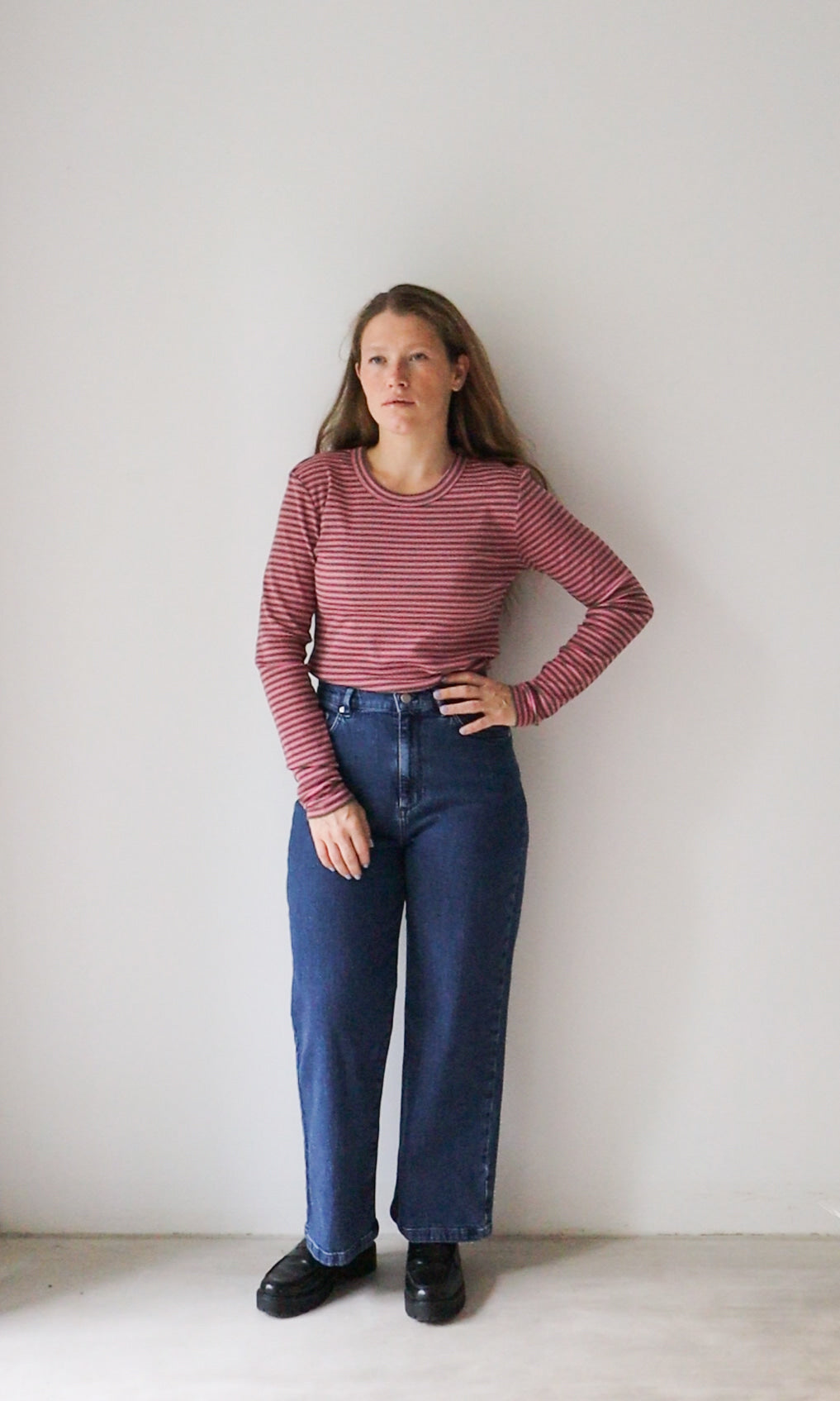Gestreiftes Langarmshirt Zoé