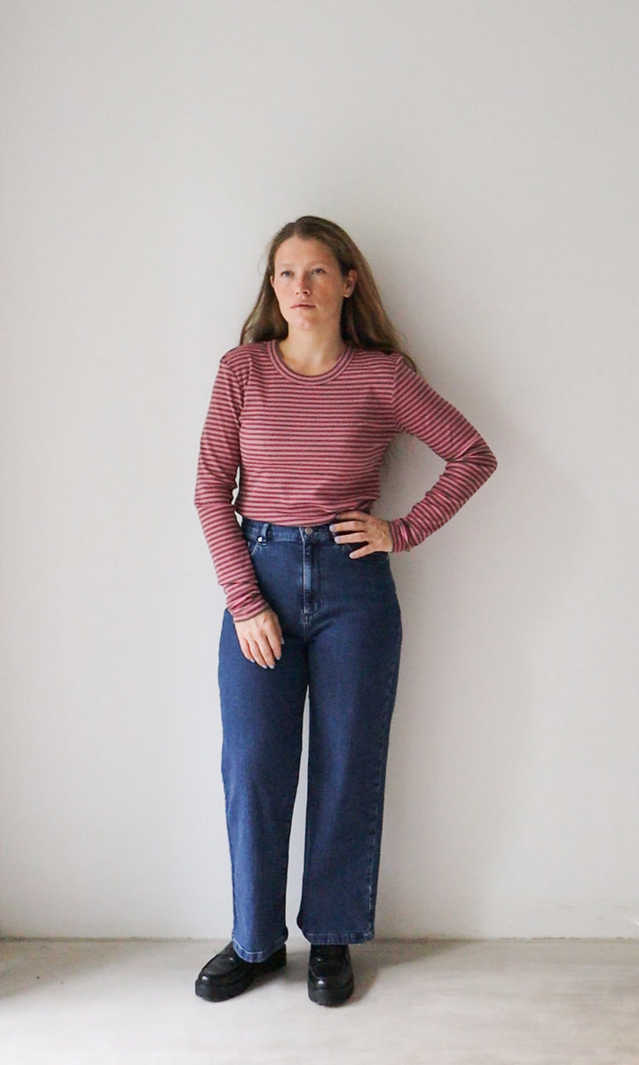 Gestreiftes Langarmshirt Zoé